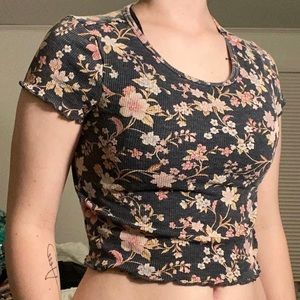 floral crop top